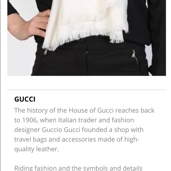 GUCCI GG LOGO WOOL AND SILK SCARF - Picture 11 of 16